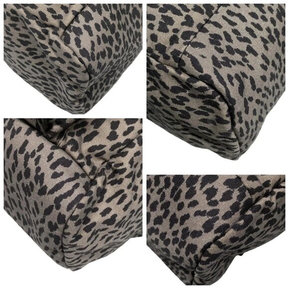 SAINT LAURENT PARIS Hunting Lock Sack Gray Black Nylon Leather 378-060325 - Picture 6 of 14